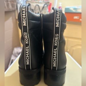 Michael Kors Halsey Lace Up Leather Boots